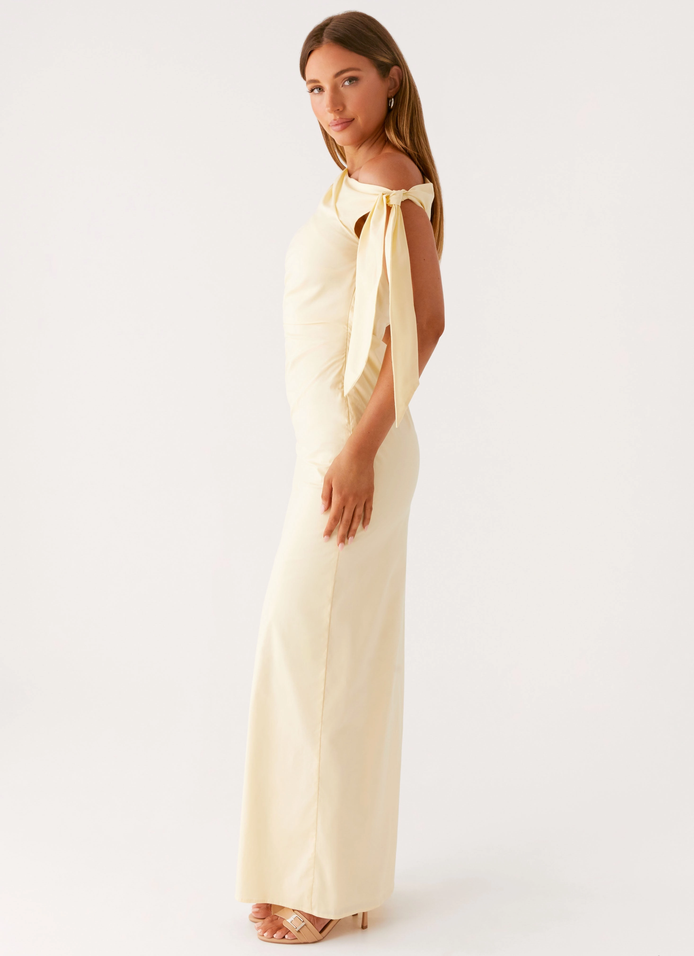 Marella Maxi Dress - Yellow Fashion-Forward Fit
