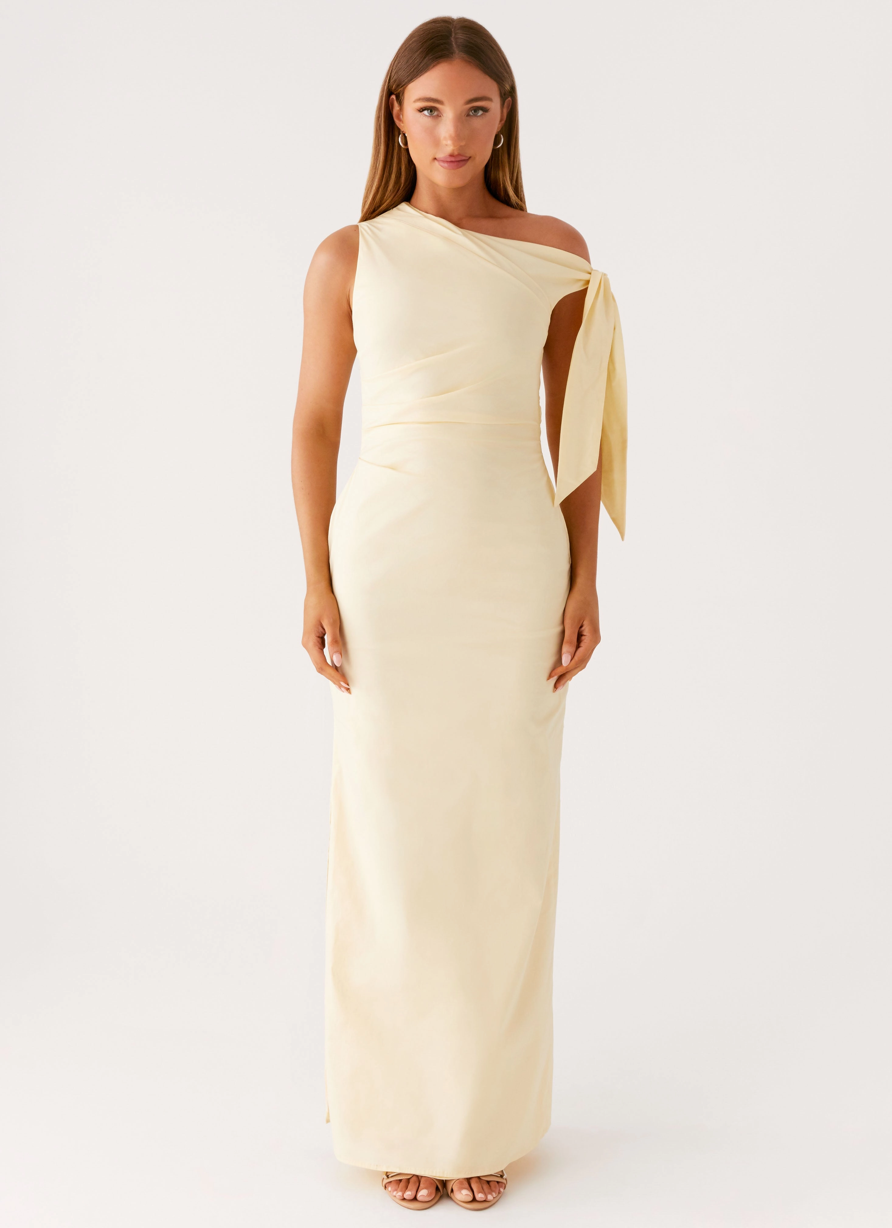 Comfort and Elegance Soft and Relaxed Marella Maxi Dress - Yellow