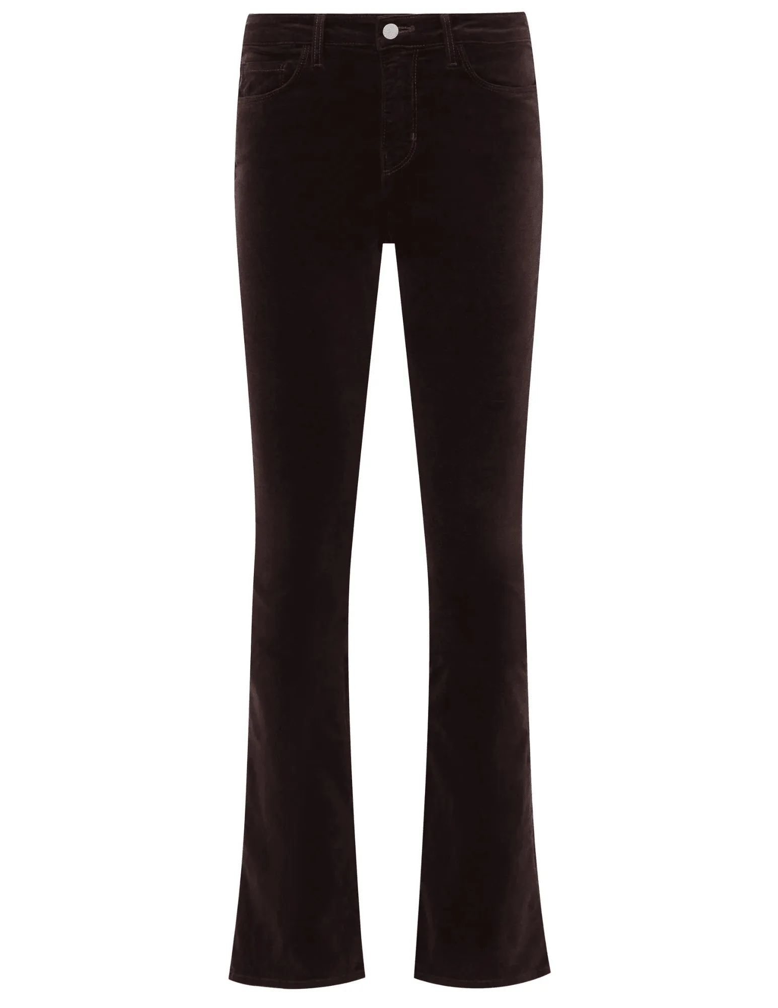 Clean Style L'AGENCE Stevie Velvet Jeans in Coffee Bean
