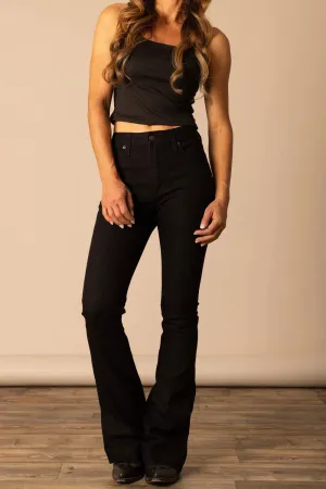 Sleek Taper Kimes Ranch Womens Jennifer Black Cotton Blend Jeans Kimes Ranch Womens Jennifer Black Cotton Blend Jeans Premium Elegant standard fit