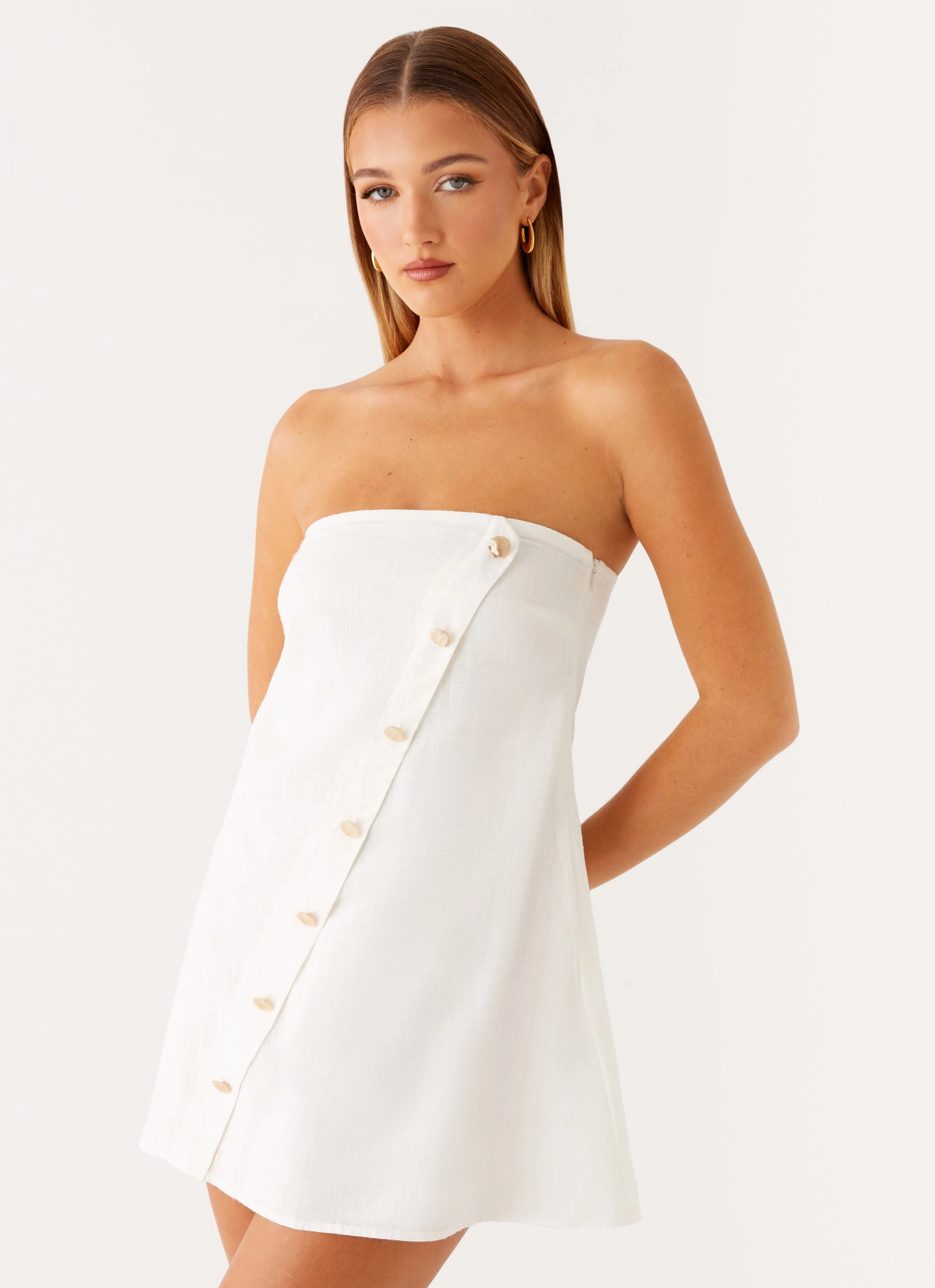 Scandi Clean UV-Resistant Hazel Mini Dress - White