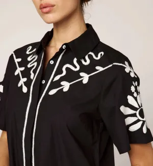 Sleepwear Riya Mini Dress | Black/Ivory Perfect Fit Riya Mini Dress | Black/Ivory