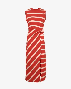 Sleeveless Striped Cody Dress NoSlip Grip Trim Sleeveless Striped Cody Dress Layering-Piece