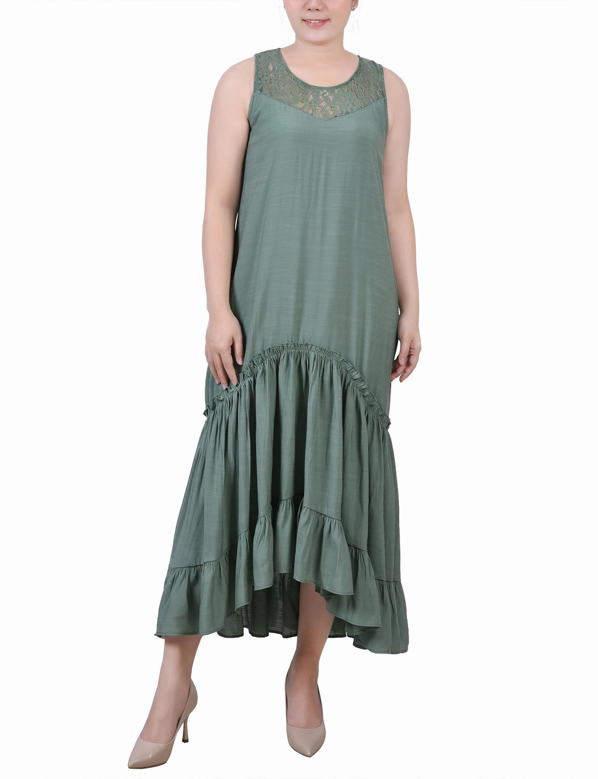 Stylish Appeal Sleeveless Tiered Maxi Dress