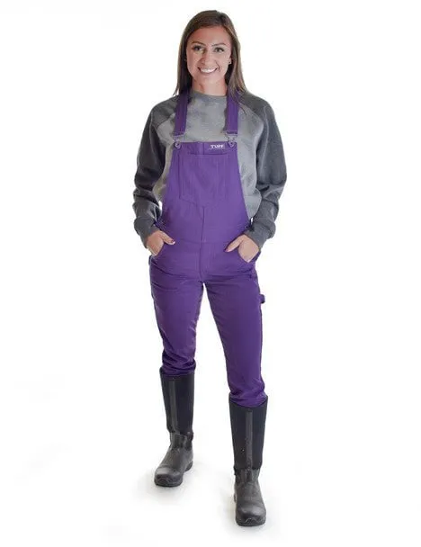 Wardrobe Classic Winter Warmth Durable Cowgirl Tuff Womens WHPH Tuck In Purple Nylon Bib Overall