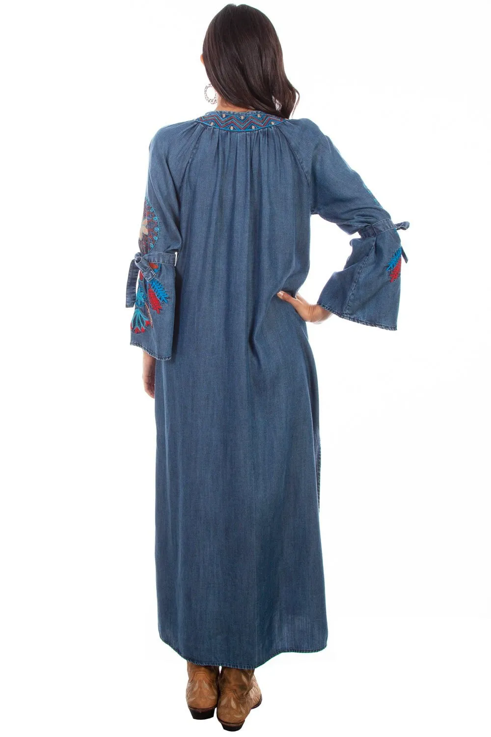 Contemporary Cut Scully Womens Denim 100% Cotton Dream Catcher Duster
