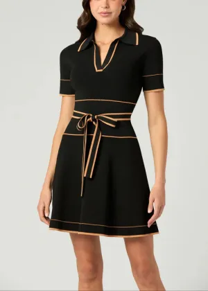 Smart Sets Maggie Dress in Jet/Terracotta Maggie Dress in Jet/Terracotta Daily Casual