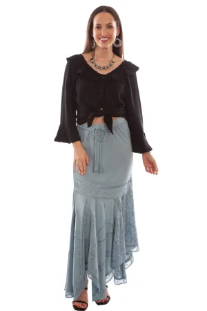 Smart Wave Scully Womens Ash Grey 100% Rayon Elastic Waist Skirt Calm Aesthetic Scully Womens Ash Grey 100% Rayon Elastic Waist Skirt