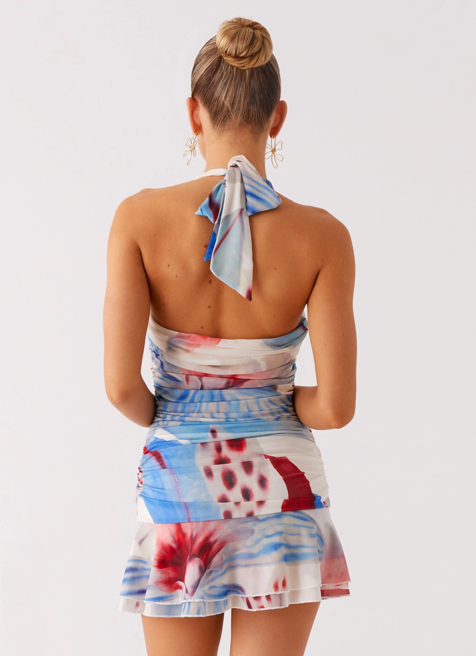 Perfect Fit Look Starlit Night Mini Dress - Deep Sea Bloom