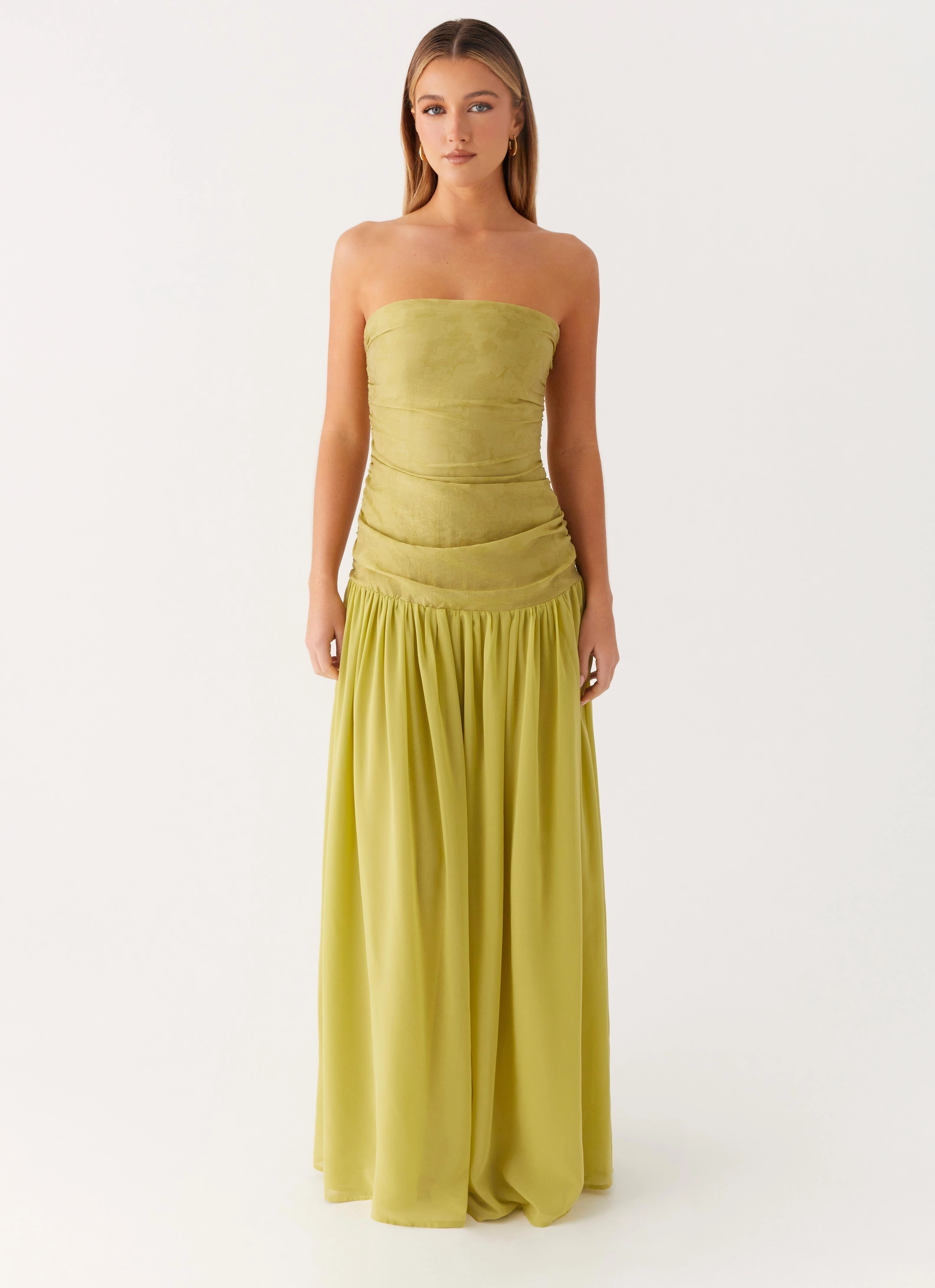 Dreamer Maxi Dress - Lime Zest Trendy Cut