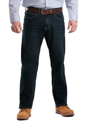 Smooth Finish Berne Mens Dark Wash Cotton Blend Highland Flex Regular Straight Leg Jeans Outfit Vibe Outfit Staple Berne Mens Dark Wash Cotton Blend Highland Flex Regular Straight Leg Jeans