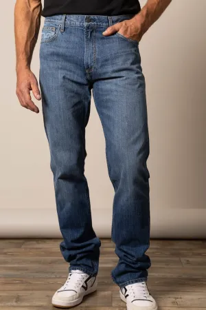 Smooth Vibe Kimes Ranch Mens Luke Mid Wash 100% Cotton Jeans Kimes Ranch Mens Luke Mid Wash 100% Cotton Jeans All Season Fabric Weight Colorfast Denim