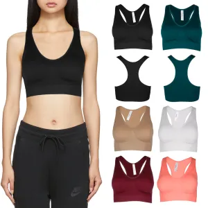 Sofra Ladies Seamless 3 or 6 Pack Racerback Sports Bras Assortment No Size