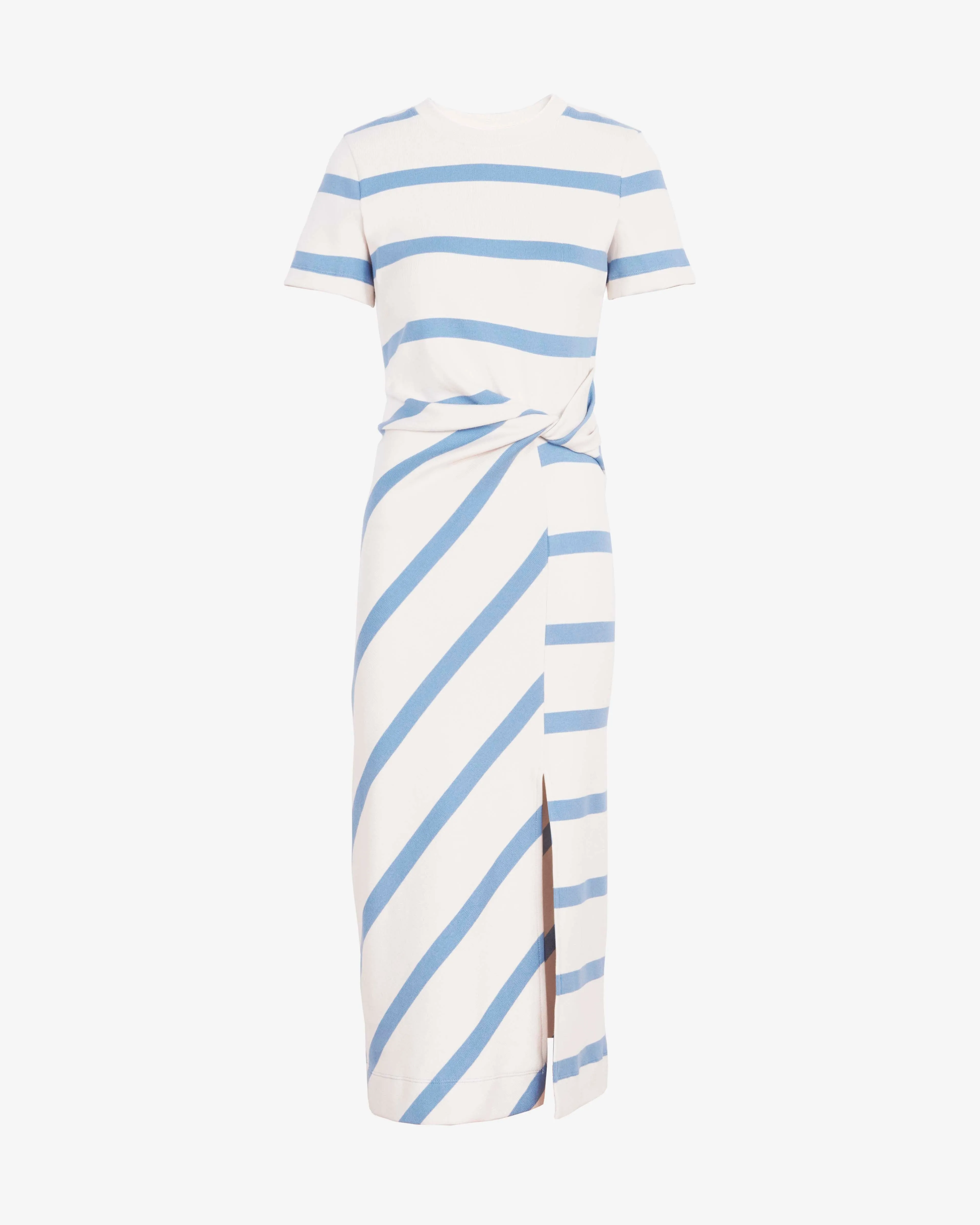 Short Sleeve Striped Cody Dress Comfortable texture Tulle Flow
