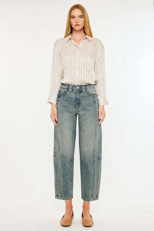 OPHELIAH HIGH RISE SLIM BARREL FIT JEANS Timeless Match
