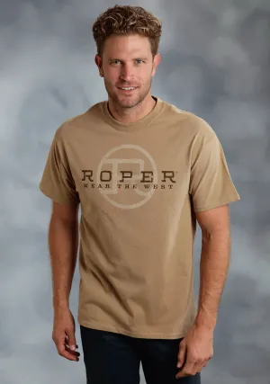 soft look Roper Unisex Brown 100% Cotton Wear the West S/S T-Shirt Urban Edge Roper Unisex Brown 100% Cotton Wear the West S/S T-Shirt