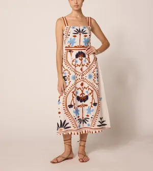 Soft Net Carmen Midi Dress | Liliana Carmen Midi Dress | Liliana Smooth-Lining