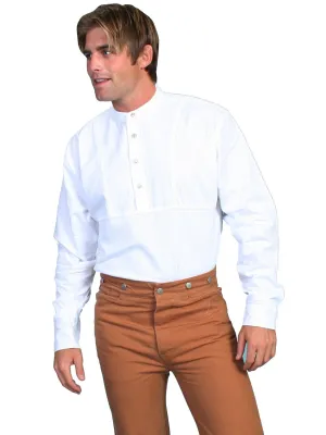 Soft Wear Scully RangeWear Mens White 100% Cotton Ribbed L/S Pullover Western Shirt Scully RangeWear Mens White 100% Cotton Ribbed L/S Pullover Western Shirt Outdoor Adventure