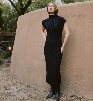 Soft Wearable Shana Midi Dress | Black Shana Midi Dress | Black Smart Fabric