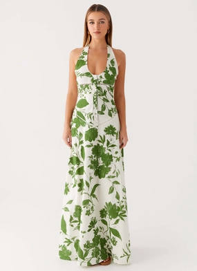 Soft Textile Ember Valley Maxi Dress - Verdant Bloom Year Round Influencer-Approved Ember Valley Maxi Dress - Verdant Bloom