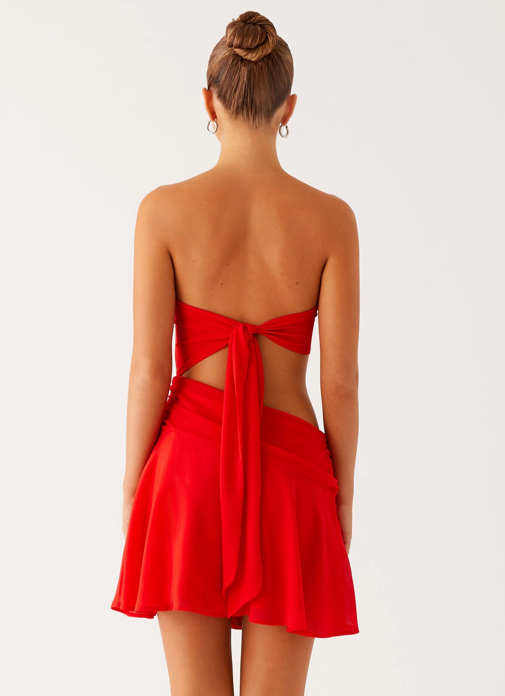 Marbella Mini Dress - Red Nature Inspired