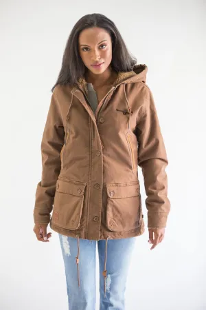 Softened Seams Kimes Ranch Womens Awa Brown Cotton Blend Cotton Jacket Kimes Ranch Womens Awa Brown Cotton Blend Cotton Jacket Smart Fit