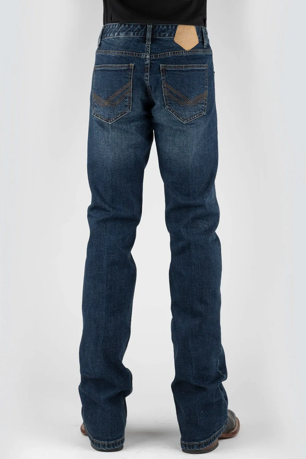 Tin Haul Mens 1661 Jagger Double V Blue Cotton Blend Jeans Festival Outfit Professional Wear Fit For Life