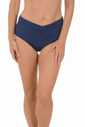 Solid Pique Crossover Swim Brief Anti Static Lining Summer Dress LayeredCuff Solid Pique Crossover Swim Brief