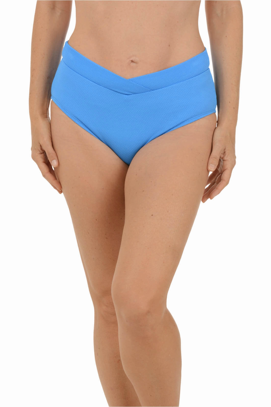 Solid Pique Crossover Swim Brief OdorControl ZeroWasteProduction