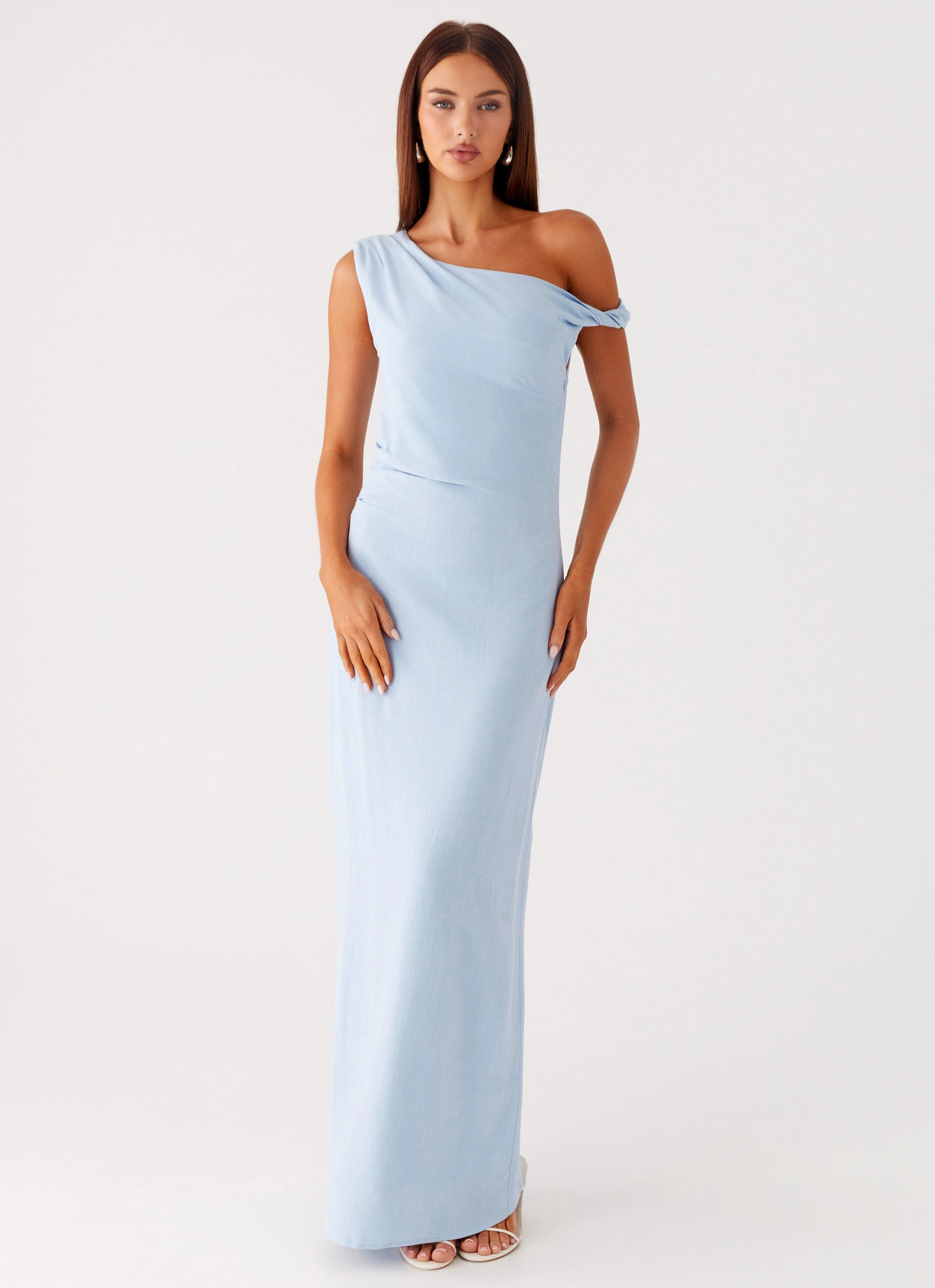 Mckenna Maxi Dress - Blue Modern Appearance Casual Mode