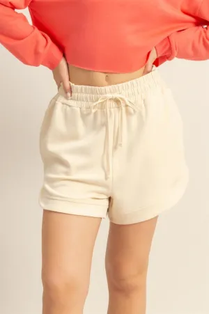 Solstice Elasticized Waist Loose Sweat Shorts Matte Finish Solstice Elasticized Waist Loose Sweat Shorts Fan gear Quick Wear