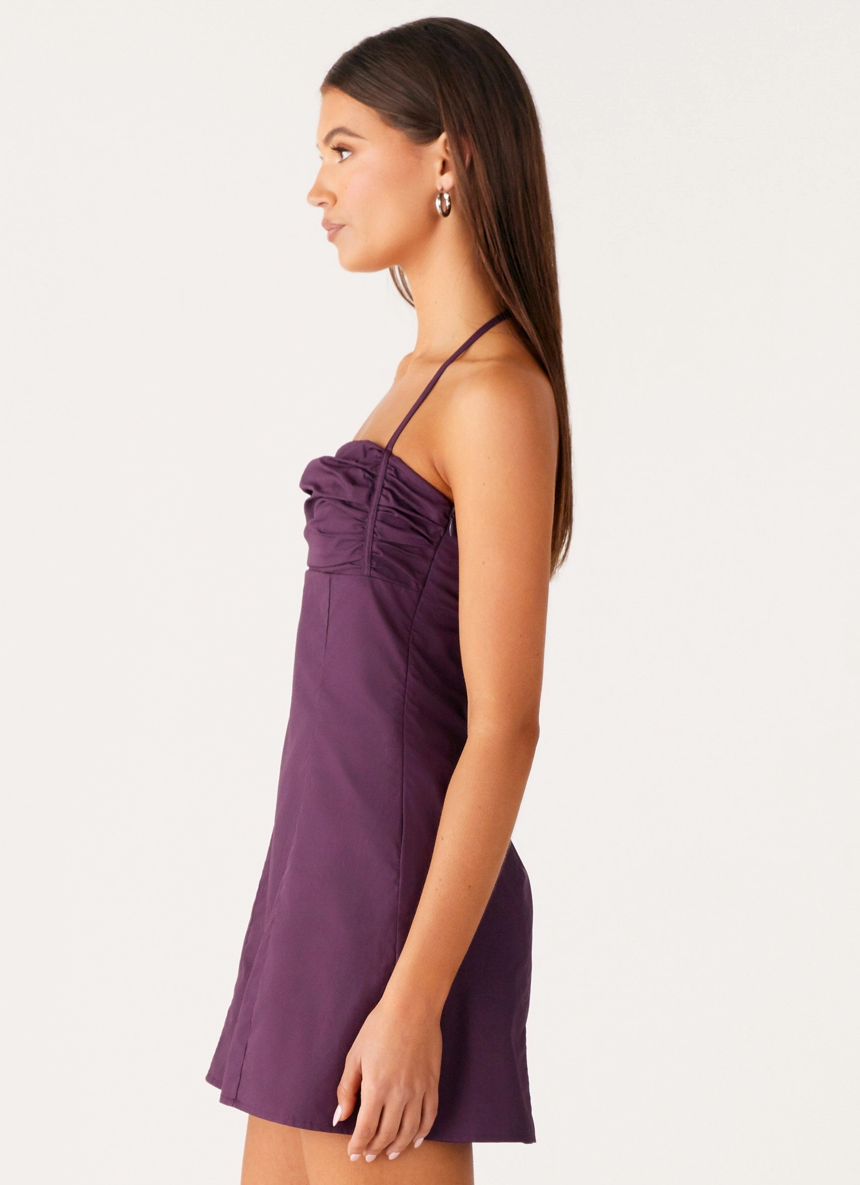 Sonique Mini Dress - Plum PlushLining