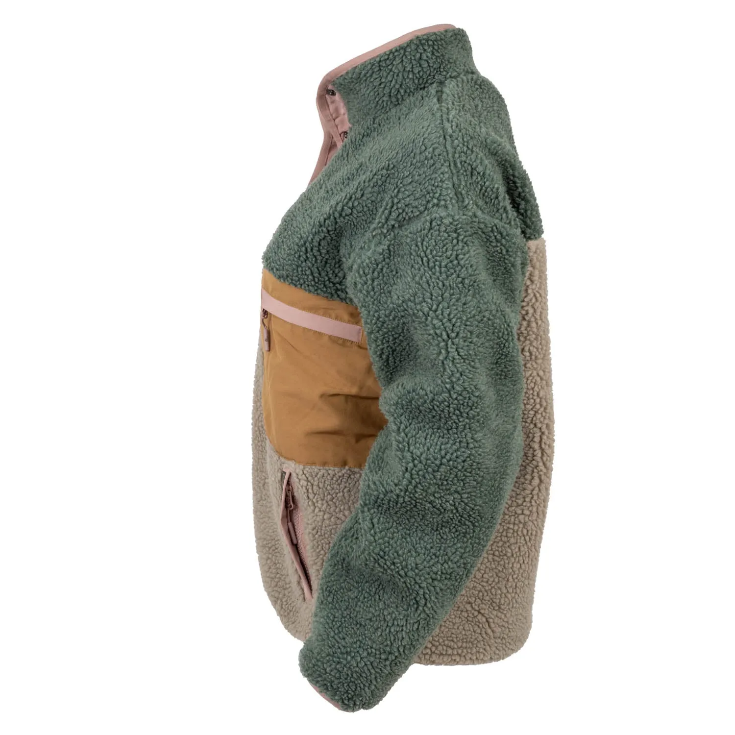 STS Ranchwear Womens Stella Olive Multi 100% Polyester Fleece Jacket Smart Casual Modern Rainy Day