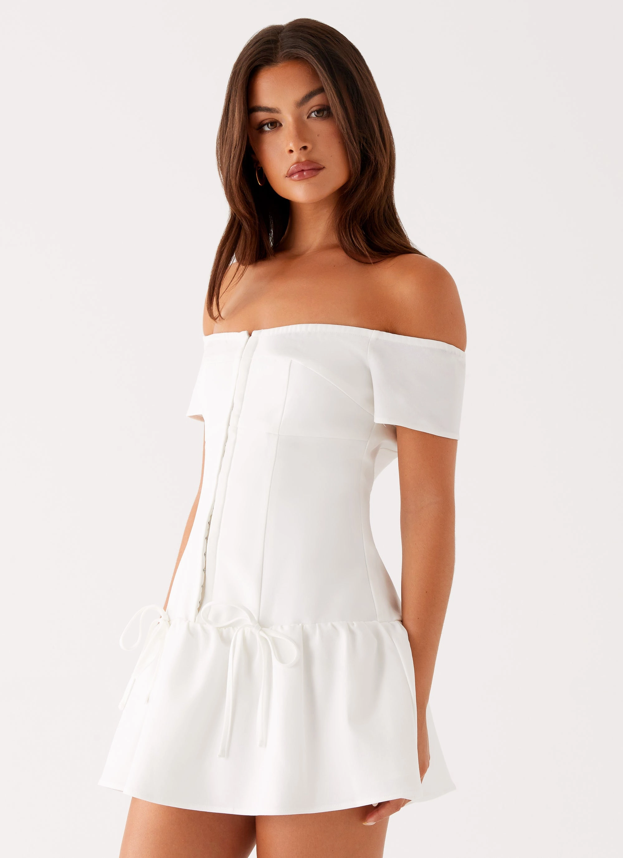 Power Soft Penny Mini Dress - White