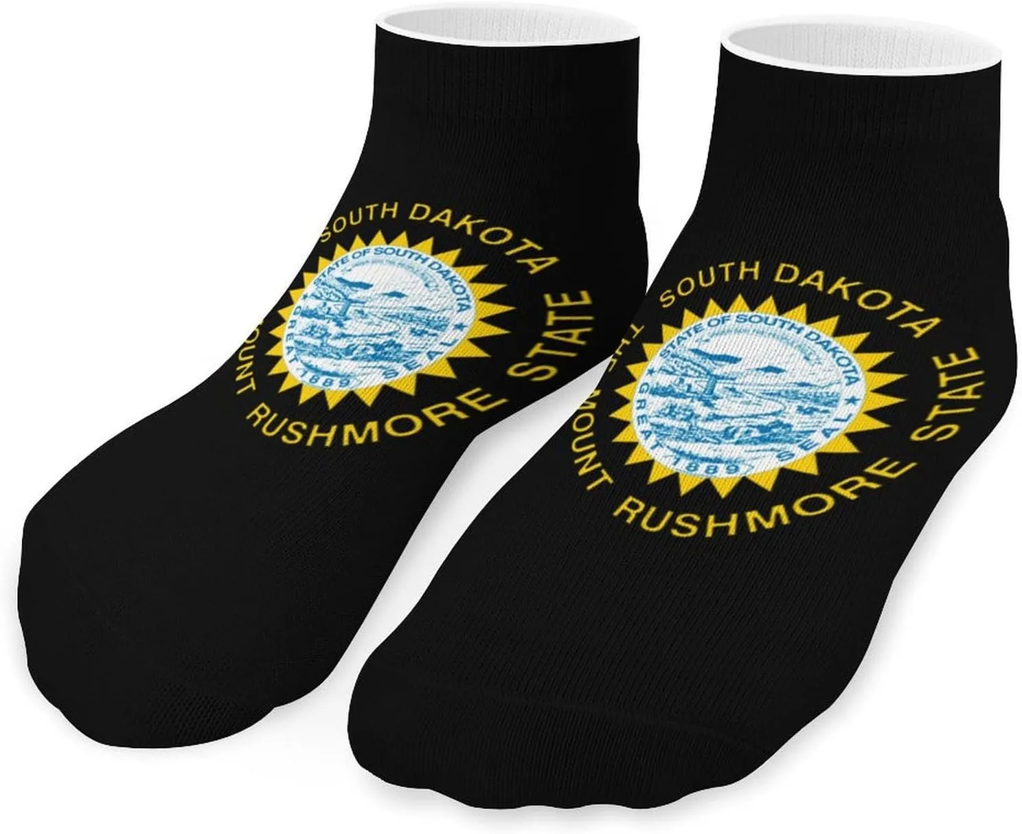 South Dakota State Flag Unisex Activewear Ankle Socks Lightweight Low Cut And No Show Socks