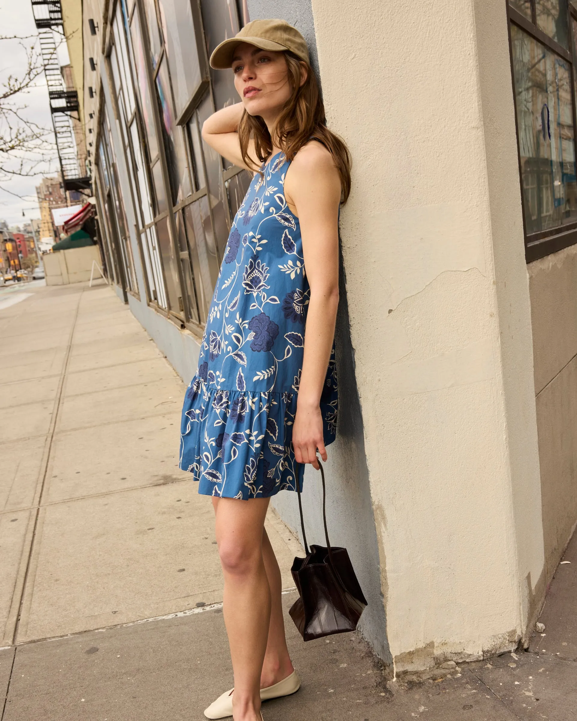 Front-Slit Organic-Fabric Jessie Dress