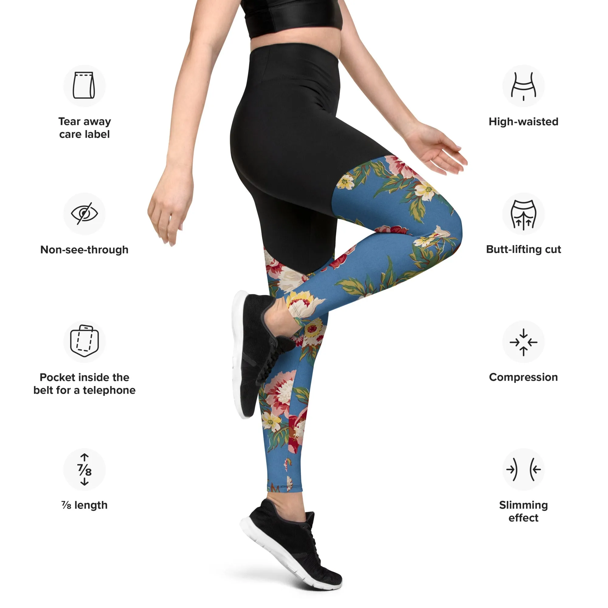 Sports Leggings (Glamourange Women Sports Leggings With Design Patterns - 0014)