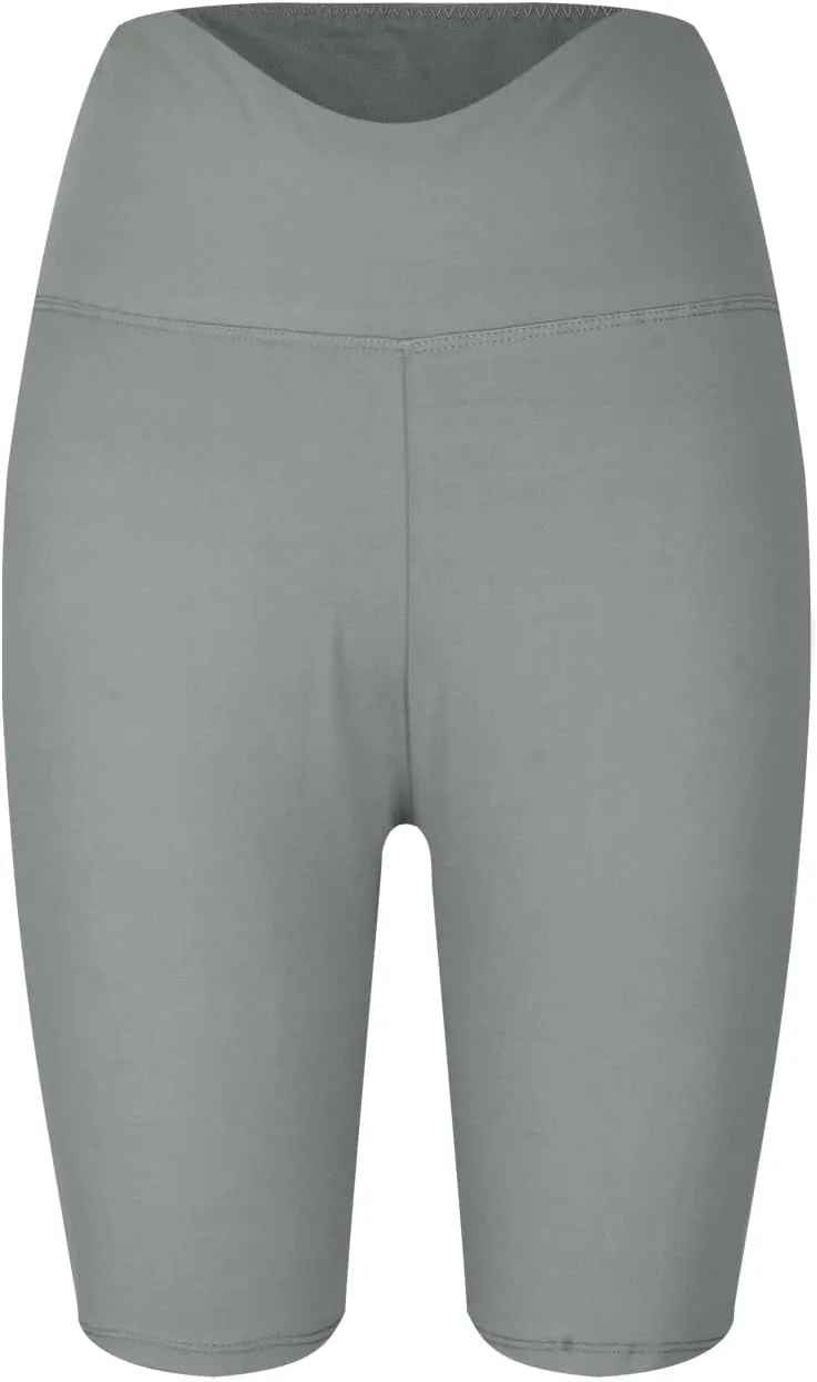 Sports Shorts for Women Plus Size Stretch Yoga with Pockets Fitness Activewear Slim Fit Workout Skinny Pants 2025