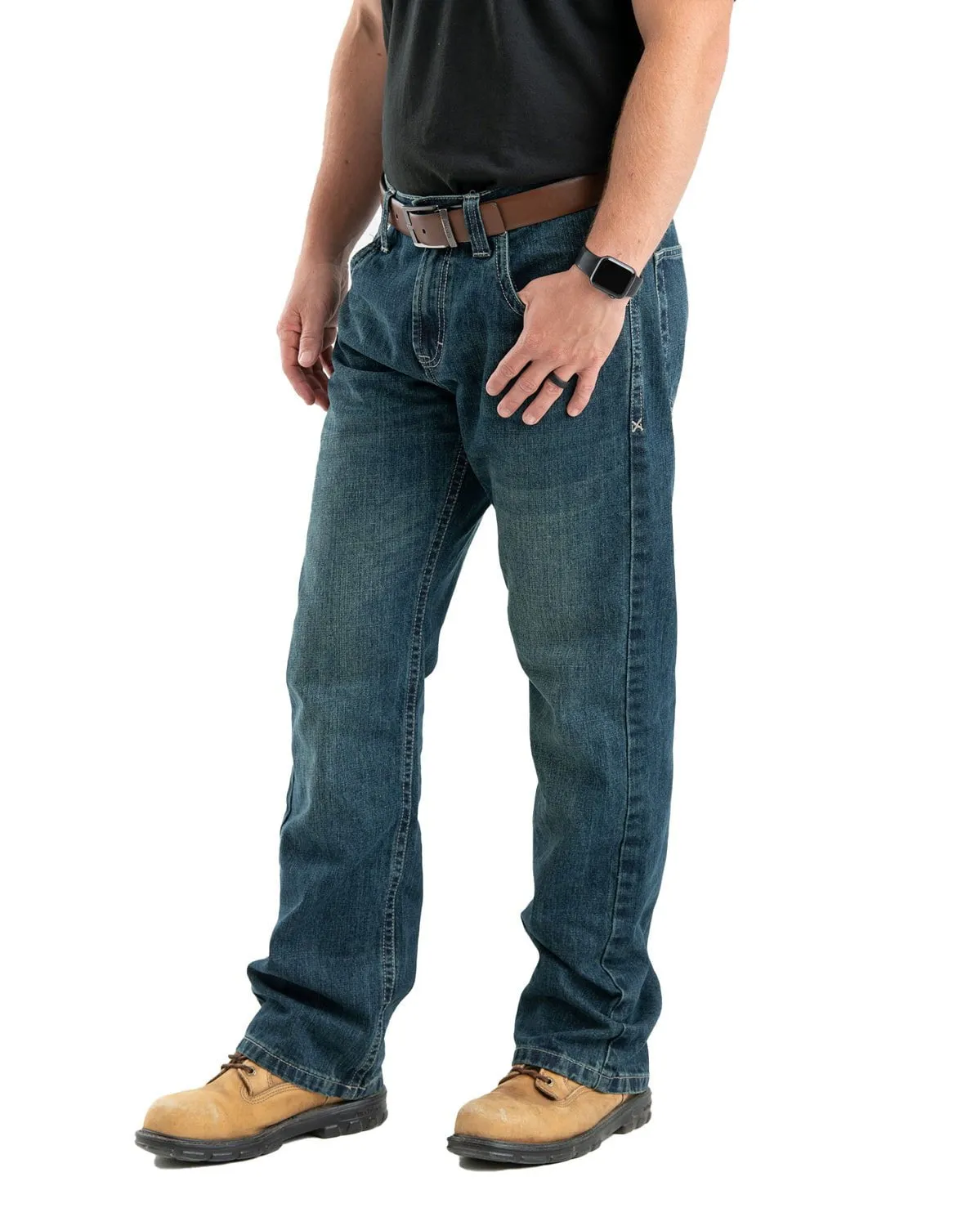 Pre Shrunk Material Home Comfort Teen Outfit Berne Mens Quarry Pocket Jeans