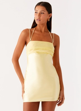Sporty Comfort Belize Mini Dress - Lemon Belize Mini Dress - Lemon Nature Glow Casual event outfit
