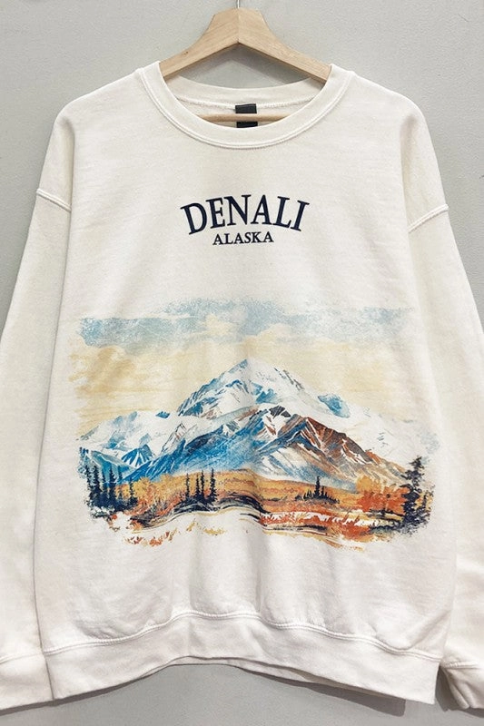 Classic Look Denali Mountains Sweatshirt S-XL