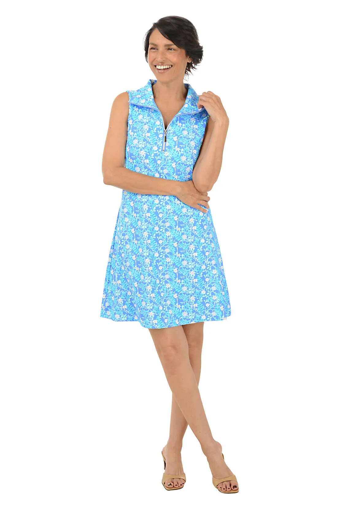 Spring Garden UPF50  Sleeveless Dress Airy Feel Light Soft