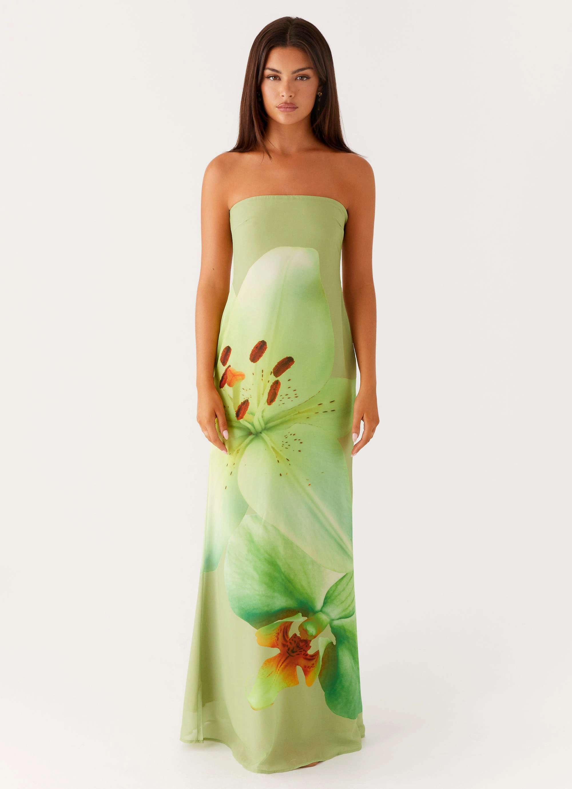 Darcy Maxi Dress - Green Floral Easy to Wear