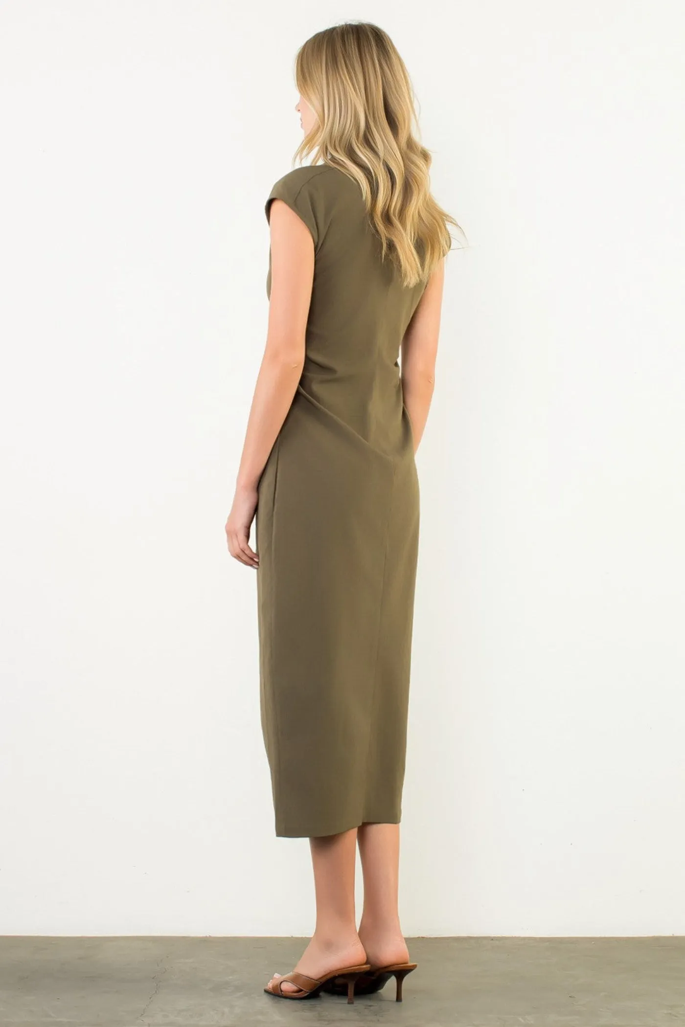 Bodycon Fit KRISTI RUCHED MIDI DRESS