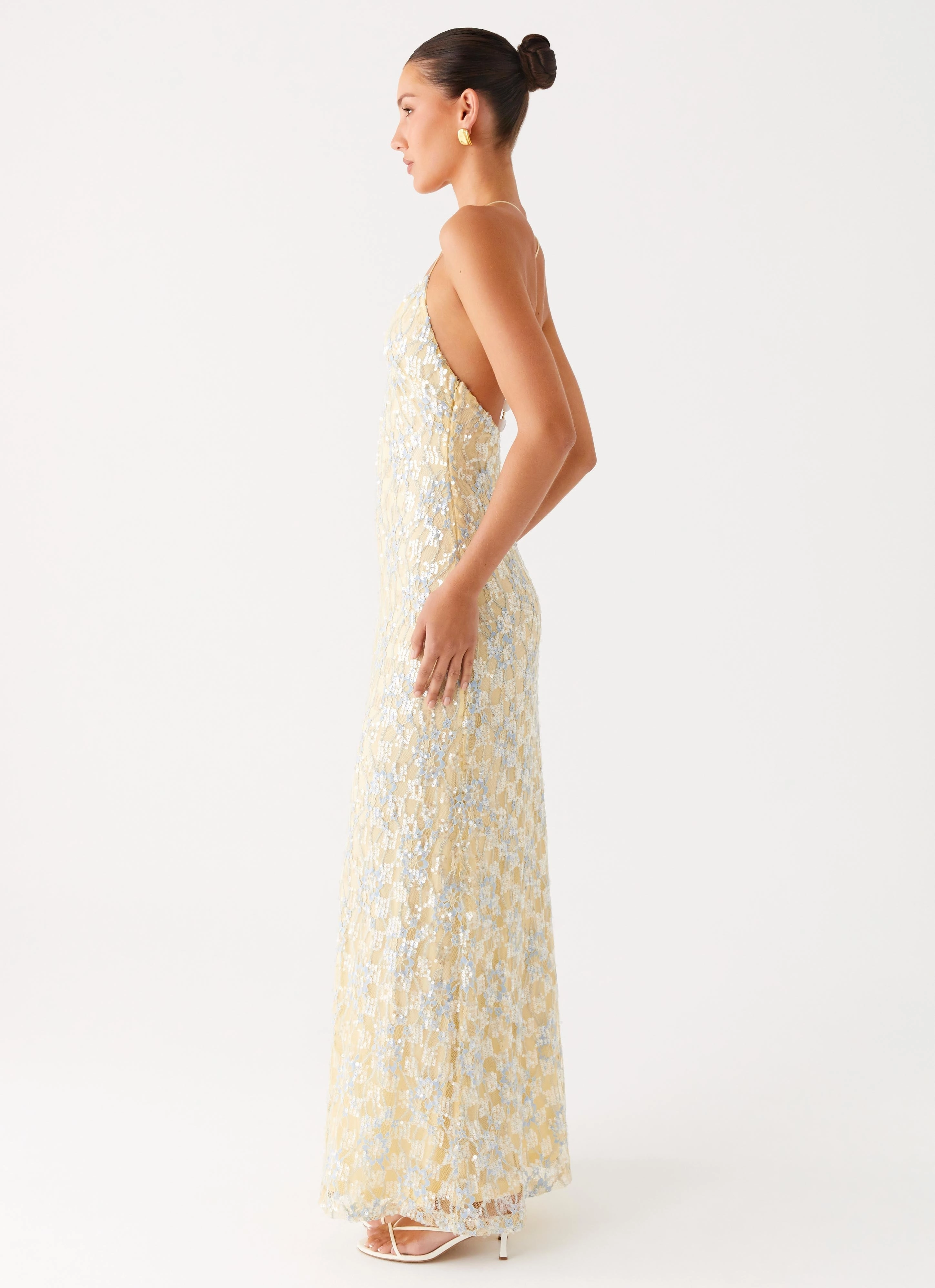 Truly Mine Maxi Dress - Yellow Sharp Edge