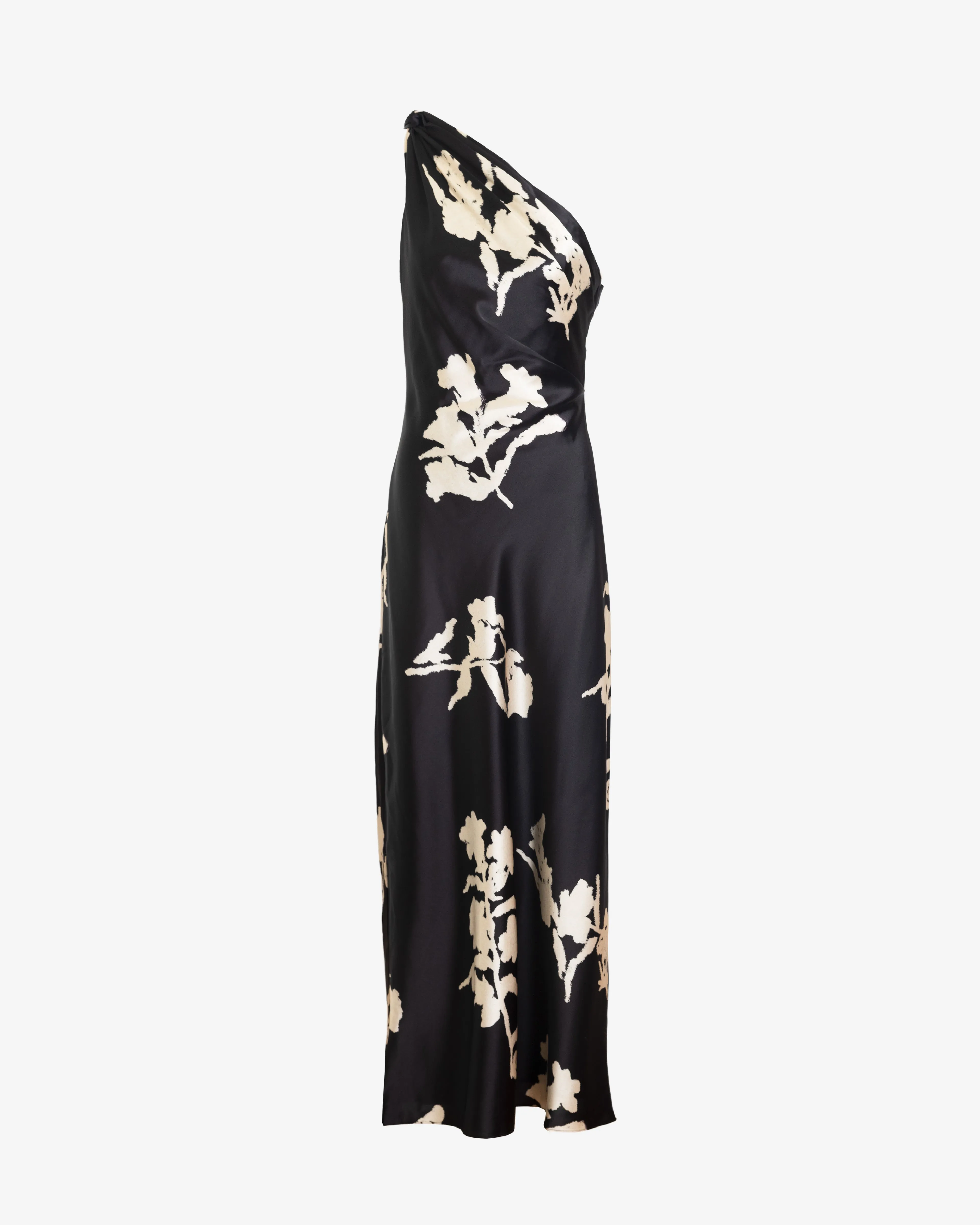 Edge Shape DoubleLayeredMaterial Stassi Dress