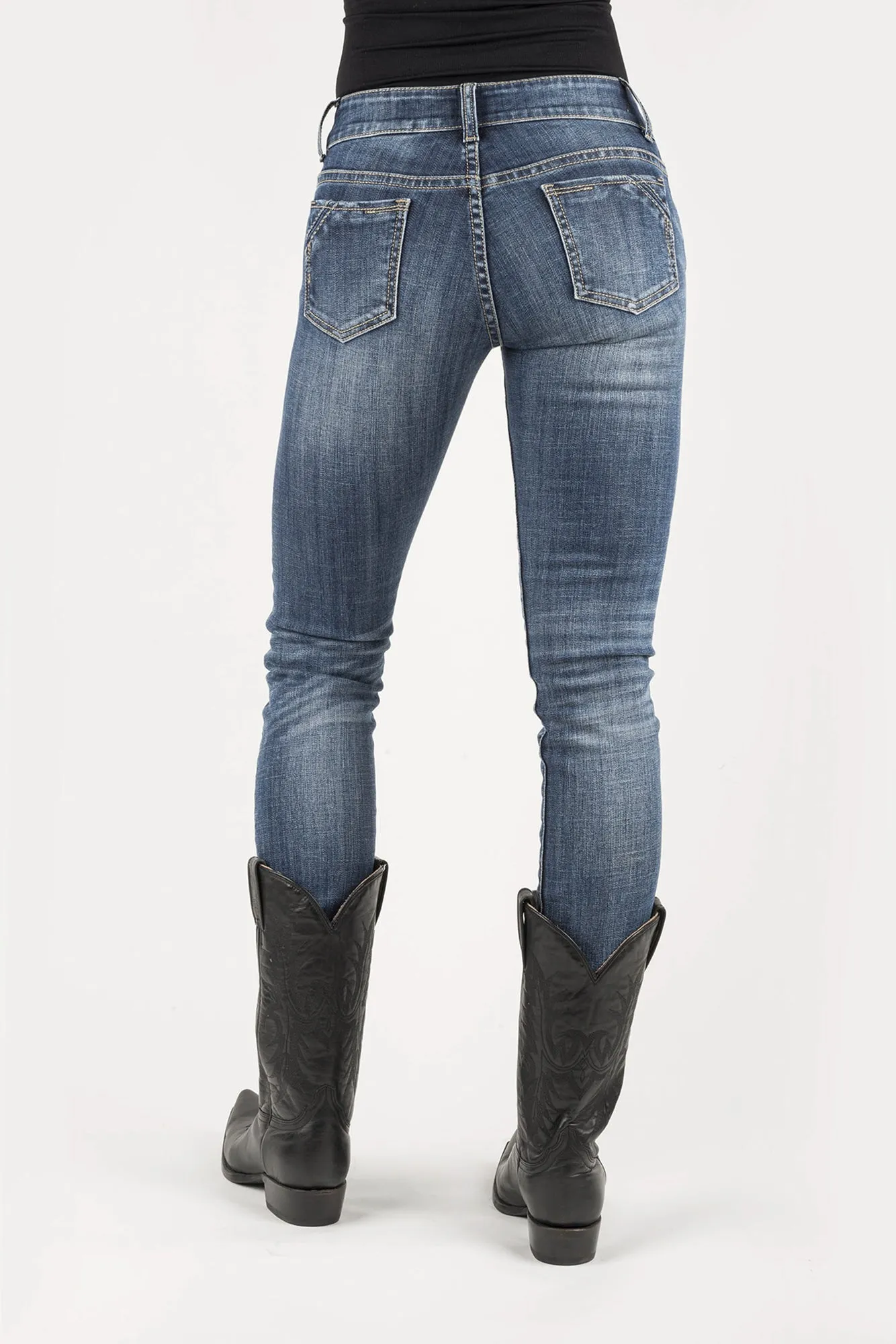 Affordable Beach Day Stetson 503 Womens Blue Cotton Blend Corner Pieced Jeans