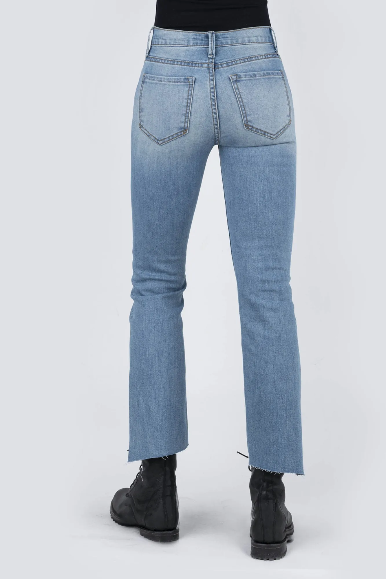 Durable piece Comfort Stretch Weave Stetson High Waist Womens Blue Cotton Blend 921 Jeans
