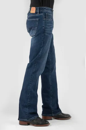 Stetson Mens 1015 Double X Rocker Blue Cotton Blend Jeans Casual Mode Go-To Choice Sharp Silhouette Stetson Mens 1015 Double X Rocker Blue Cotton Blend Jeans