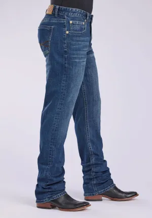 Stetson Mens 1211 Straight Stretch Blue Cotton Blend Jeans Chic Profile Soft Finish Comfy Design Stetson Mens 1211 Straight Stretch Blue Cotton Blend Jeans